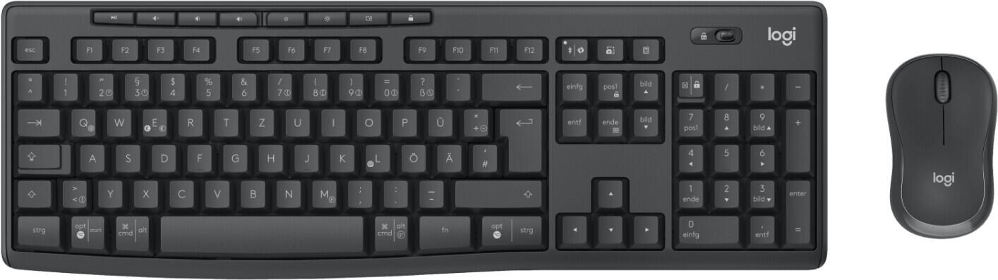 Logitech MK370 Combo for Business, kabelloses Tastatur- und Maus-Set Schwarz