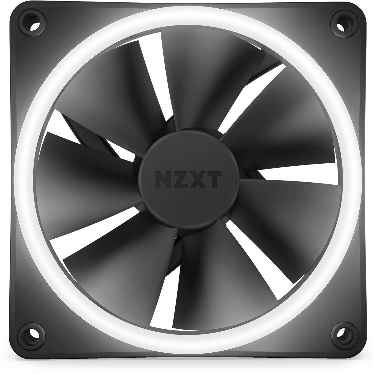 NZXT F120 RGB DUO - Gehäuselüfter, Schwarz (120mm, 20x LED)