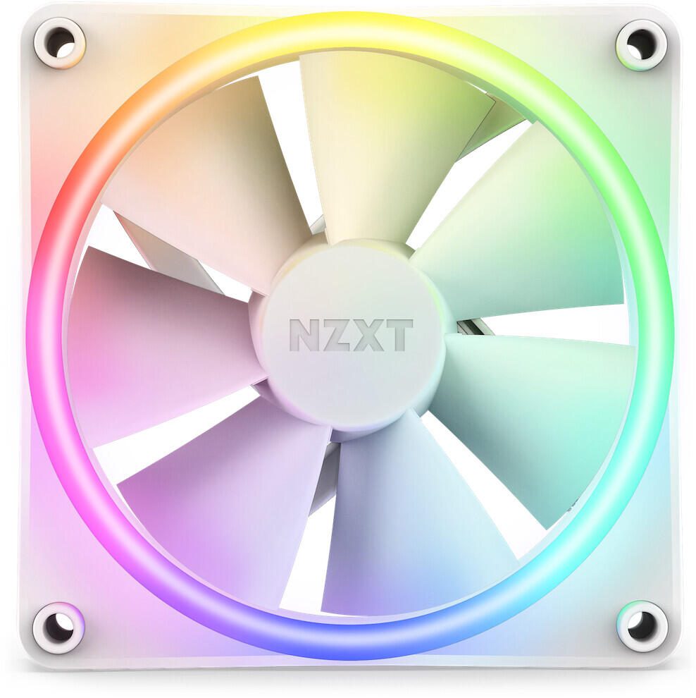NZXT F120 RGB DUO - Gehäuselüfter, Weiß (120mm, 20xLED)