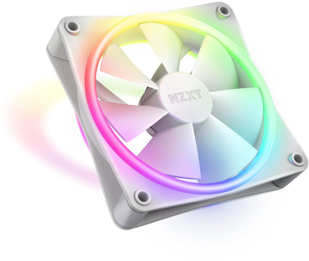 NZXT F120 RGB DUO - Gehäuselüfter, Weiß (120mm, 20xLED)
