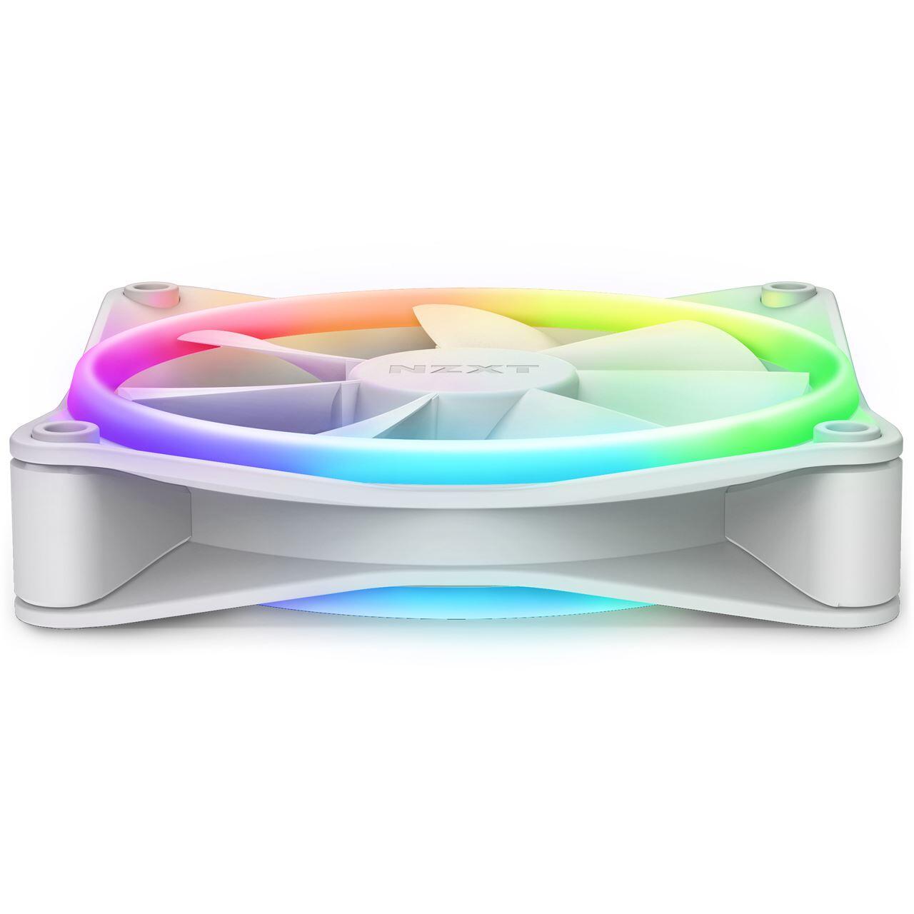 NZXT F120 RGB DUO - Gehäuselüfter, Weiß (120mm, 20xLED)