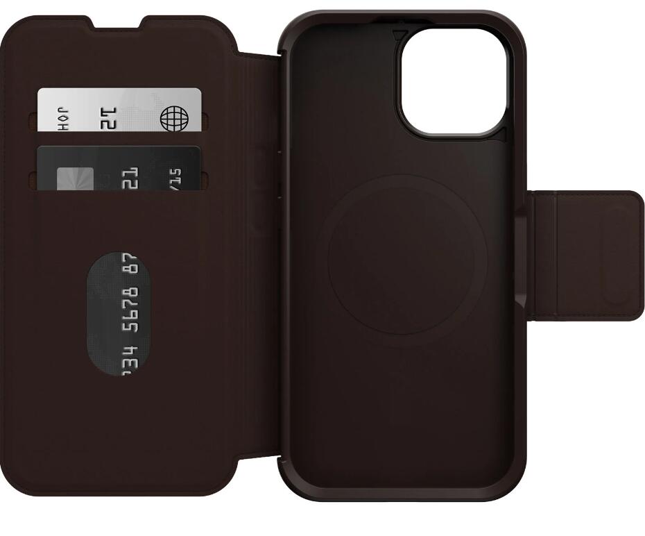 OtterBox Strada Series Folio mit MagSafe für das Apple iPhone 15 Pro Max - Espresso Braun