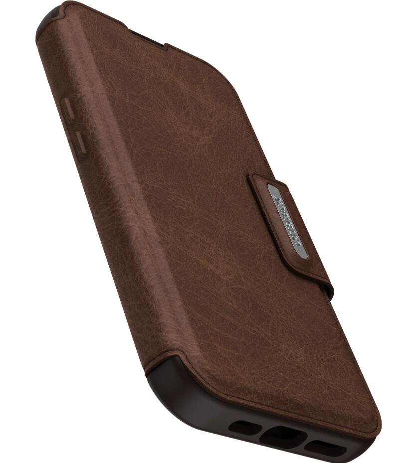 OtterBox Strada Series Folio mit MagSafe für das Apple iPhone 15 Pro Max - Espresso Braun