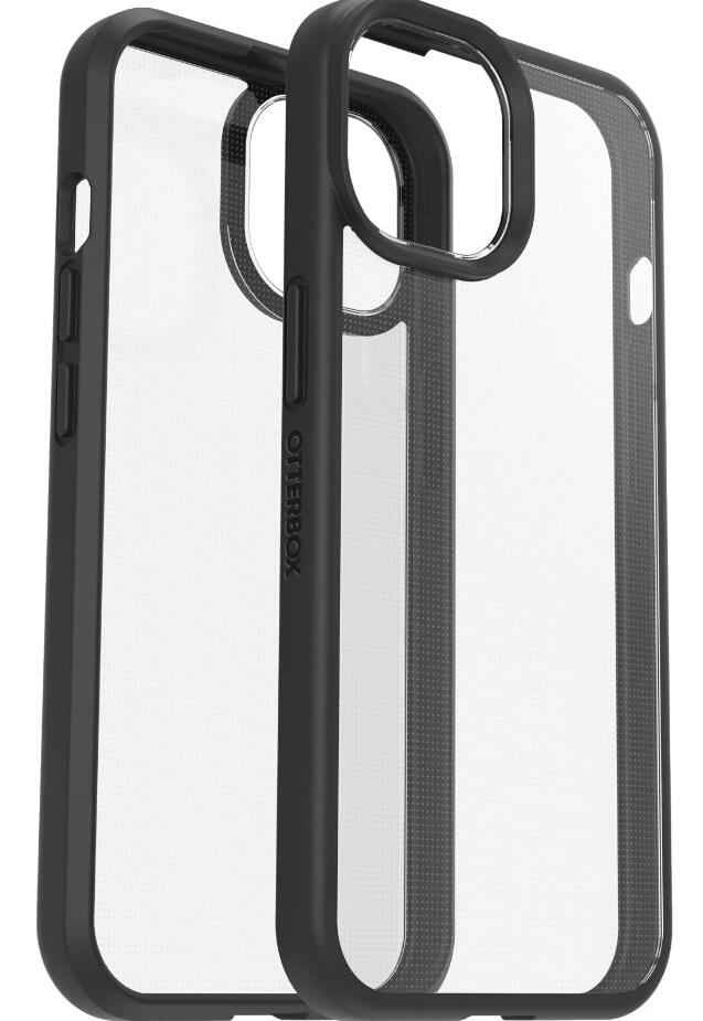 OtterBox React Series für das Apple iPhone 15 Plus - Clear/Schwarz