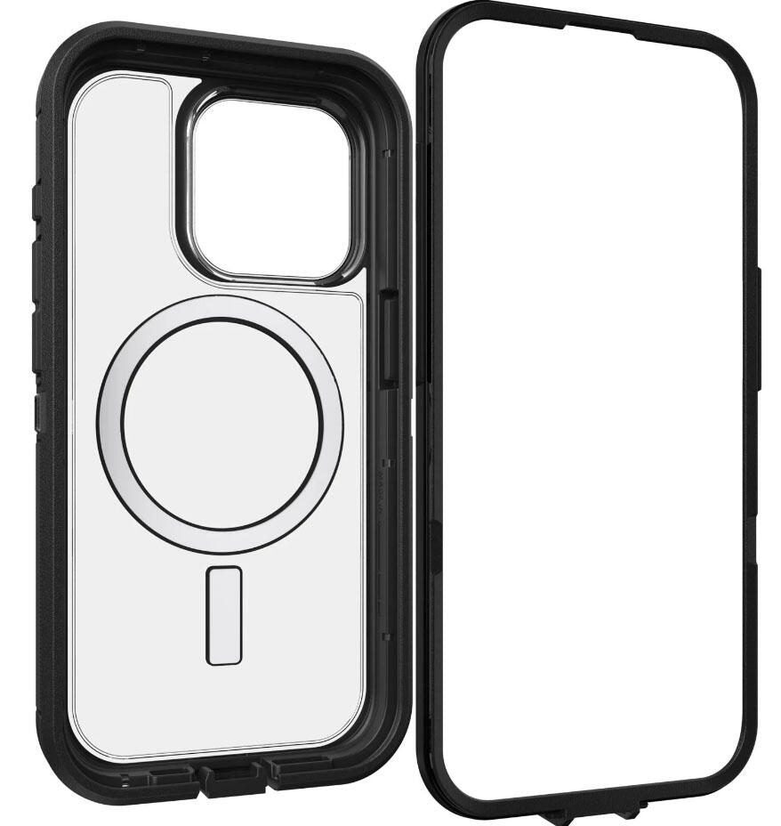 OtterBox Defender Series XT für das Apple iPhone 15 Pro - Clear/Schwarz