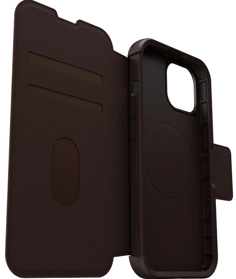 OtterBox Strada Series Folio mit MagSafe für das Apple iPhone 15 Pro - Espresso Braun