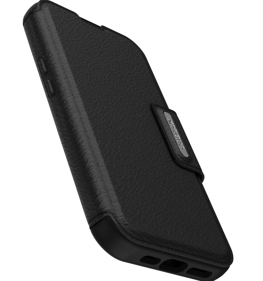 OtterBox Strada Series Folio mit MagSafe für das Apple iPhone 15 - Schwarz