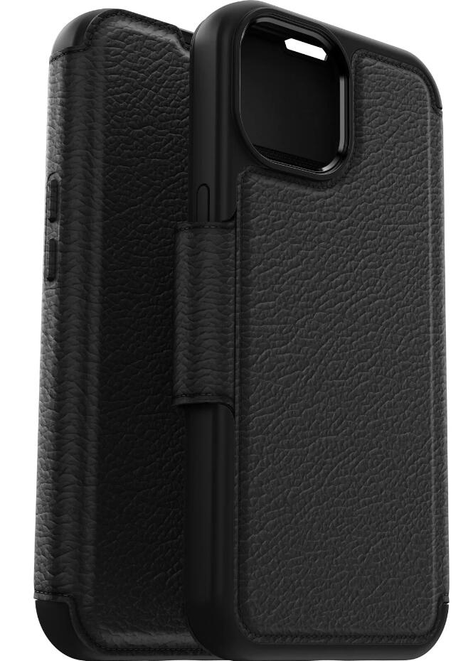 OtterBox Strada Series Folio mit MagSafe für das Apple iPhone 15 - Schwarz