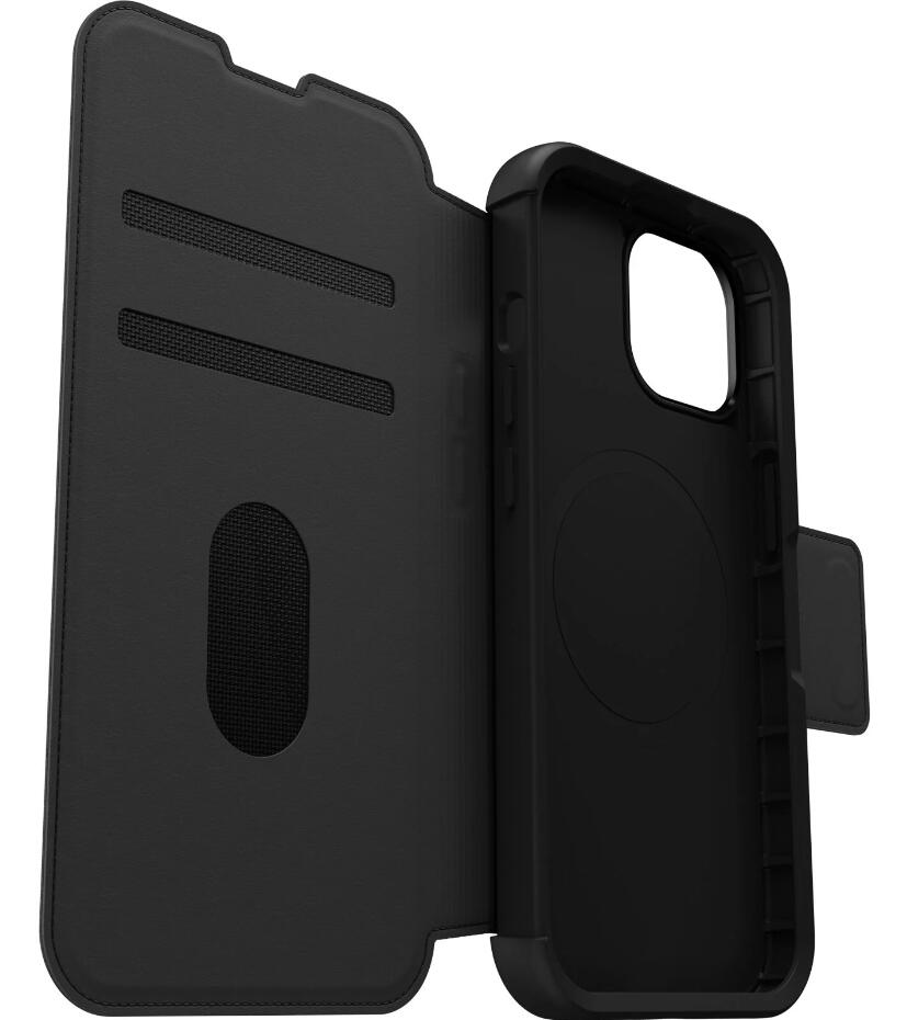 OtterBox Strada Series Folio mit MagSafe für das Apple iPhone 15 - Schwarz