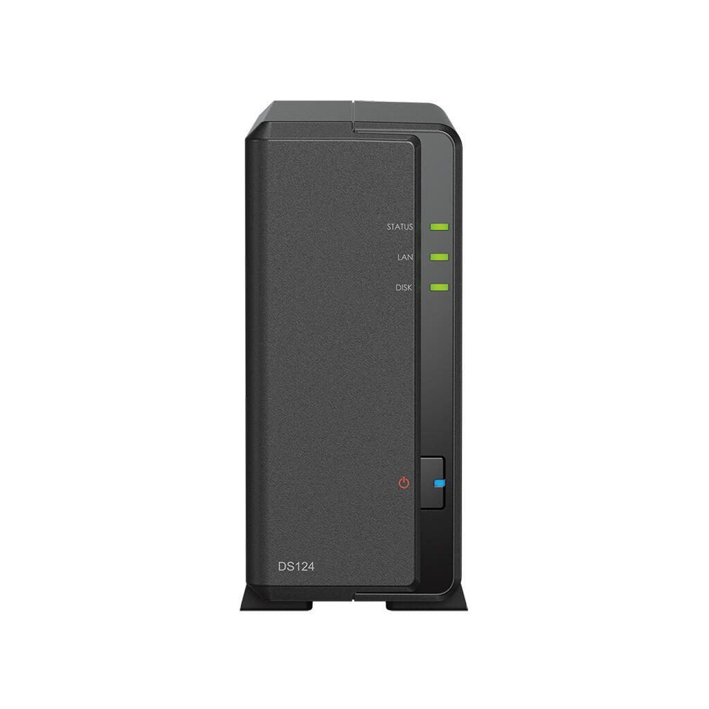 Synology DiskStation DS124 1 Einschub NAS-Server Leergehäuse + 1x Seagate Ironwolf SATA 3.5' HDD 4TB Festplatte