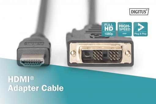 DIGITUS HDMI-Adapterkabel - HDMI / DVI 3m