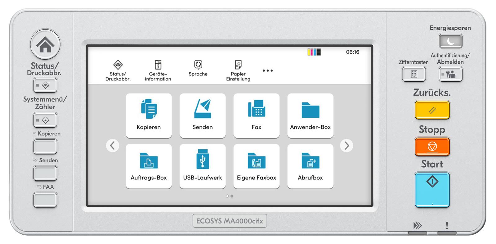 Kyocera ECOSYS MA4000cifx/Plus Farblaser-Multifunktionsgerät