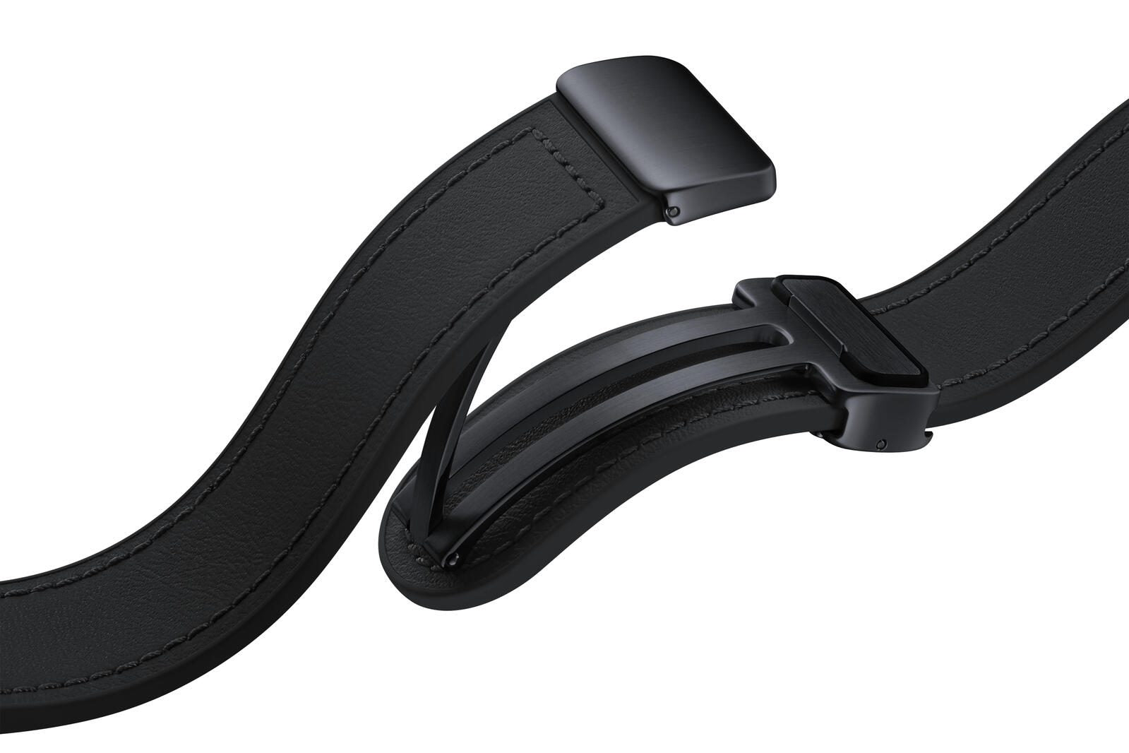 Samsung D-Buckle Hybrid Eco-Leather Band für die Galaxy Watch-Serie Black