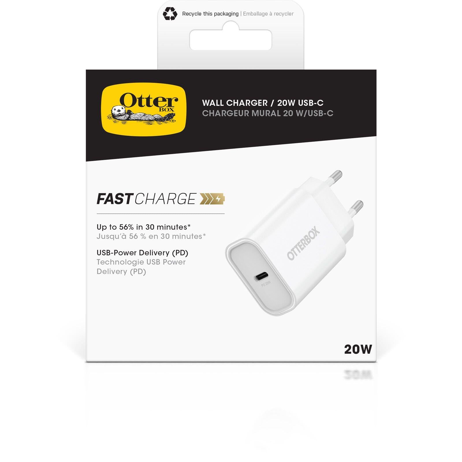 OtterBox Wall Charger 20W USB-C - Weiß