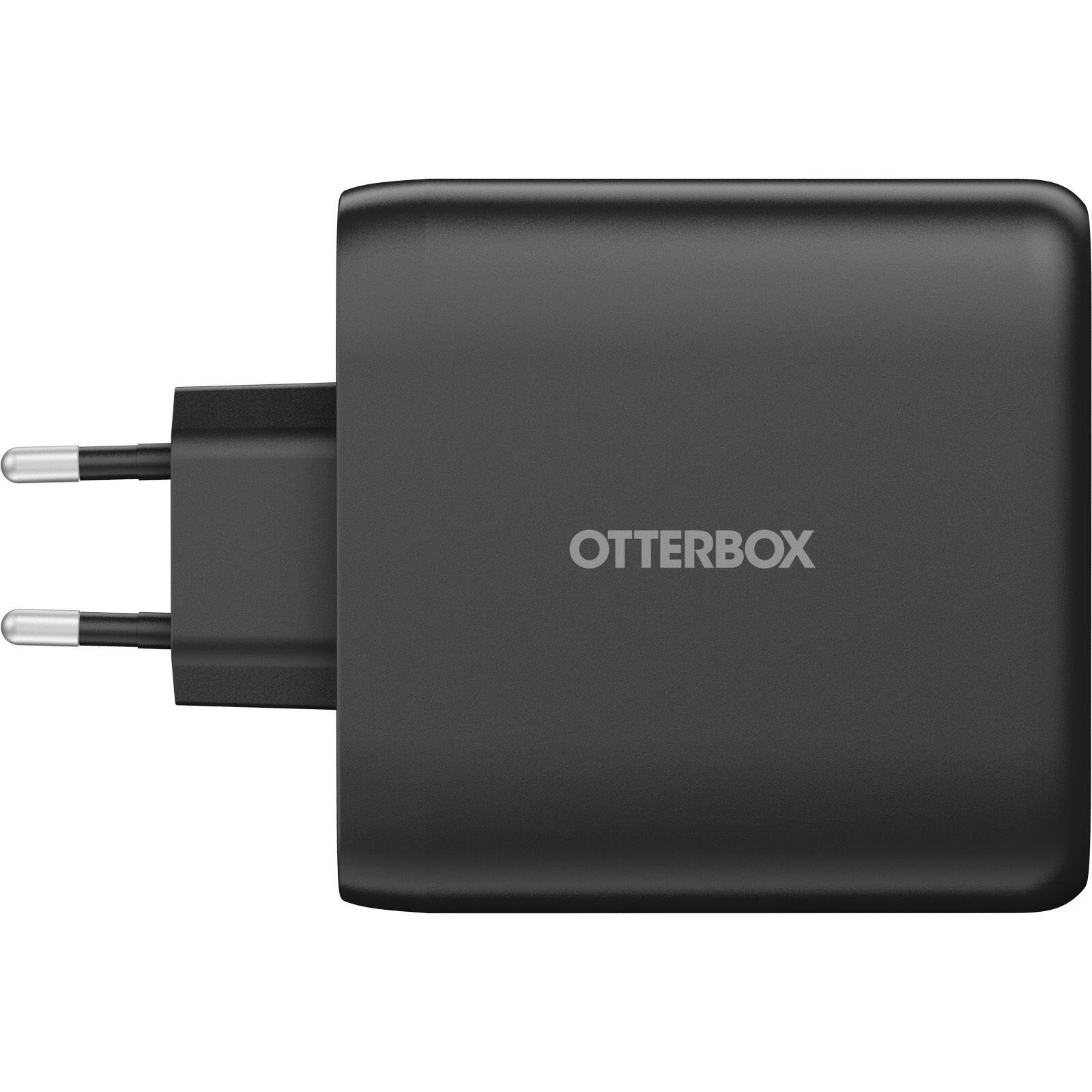OtterBox Wall Charger 100W - 1x USB-C 65-100W + 1x USB-C 18W + 2x USB-A 12W in Schwarz
