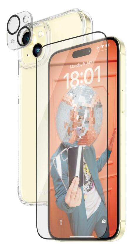 PanzerGlass™ 3-in-1 Set für das iPhone 15 Plus