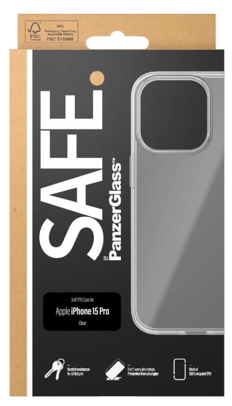 SAFE. by PanzerGlass™ TPU Case für das Apple iPhone 15 Pro