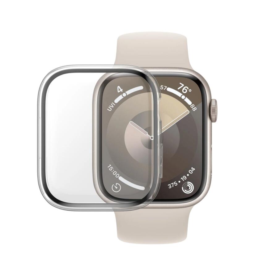 PanzerGlass™ Displayschutz Full Body für Apple Watch Series 9 mit D3O - 45mm transparent