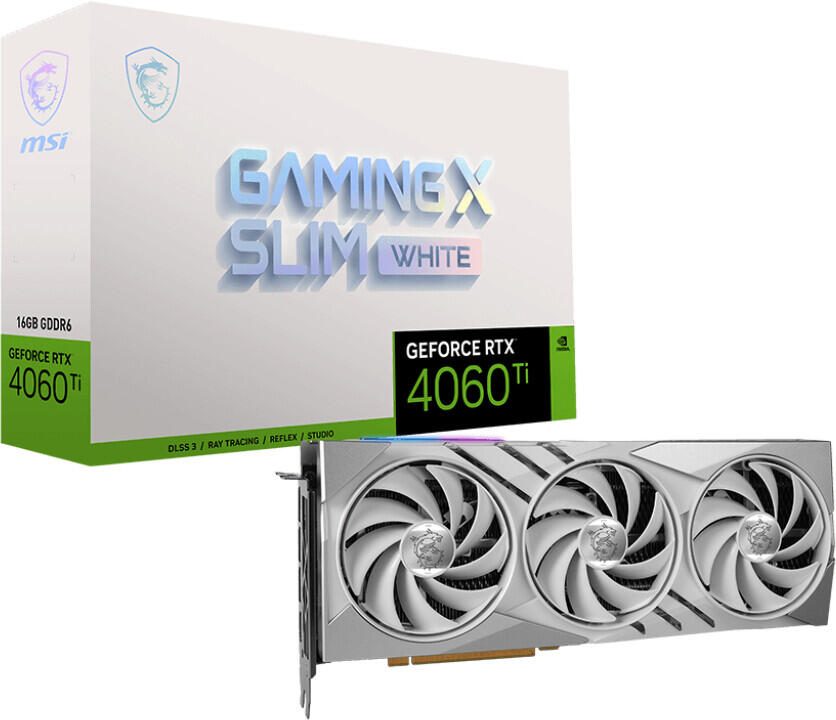 MSI GeForce RTX 4060Ti Gaming X Slim White