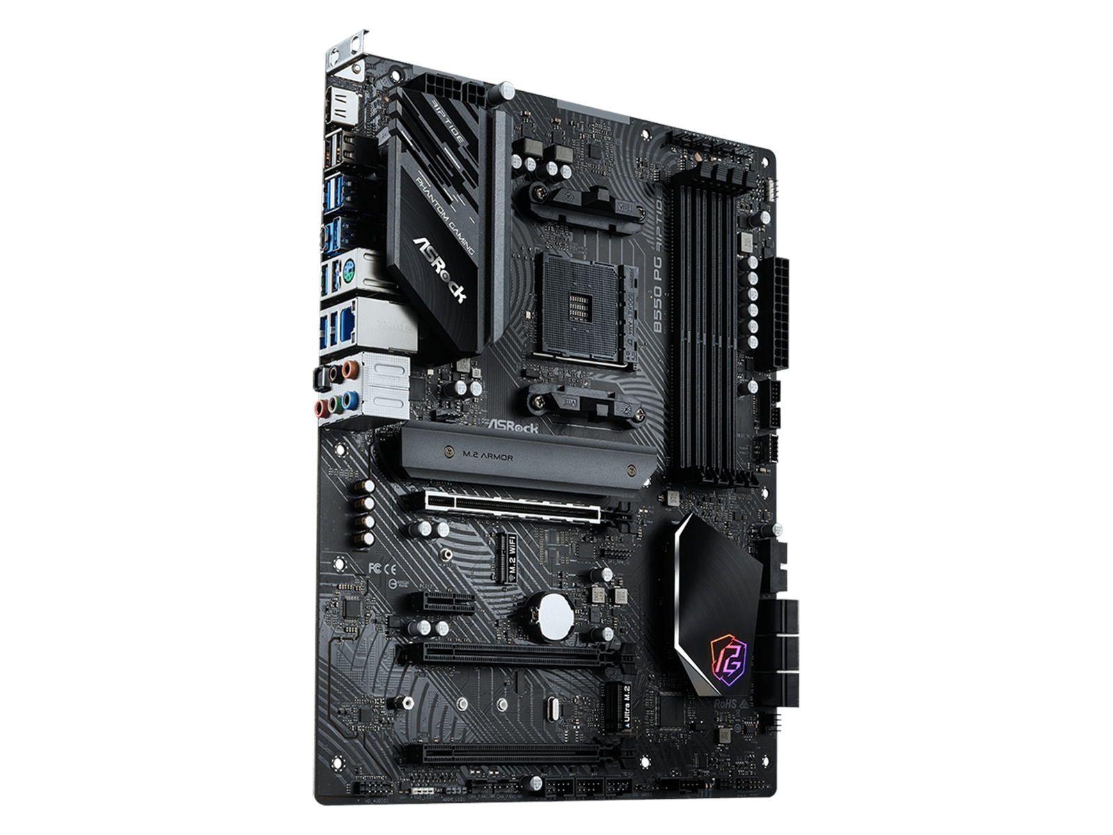 ASRock B550 PG Riptide Mainboard - AMD B550 - AMD AM4 socket - DDR4 RAM - ATX
