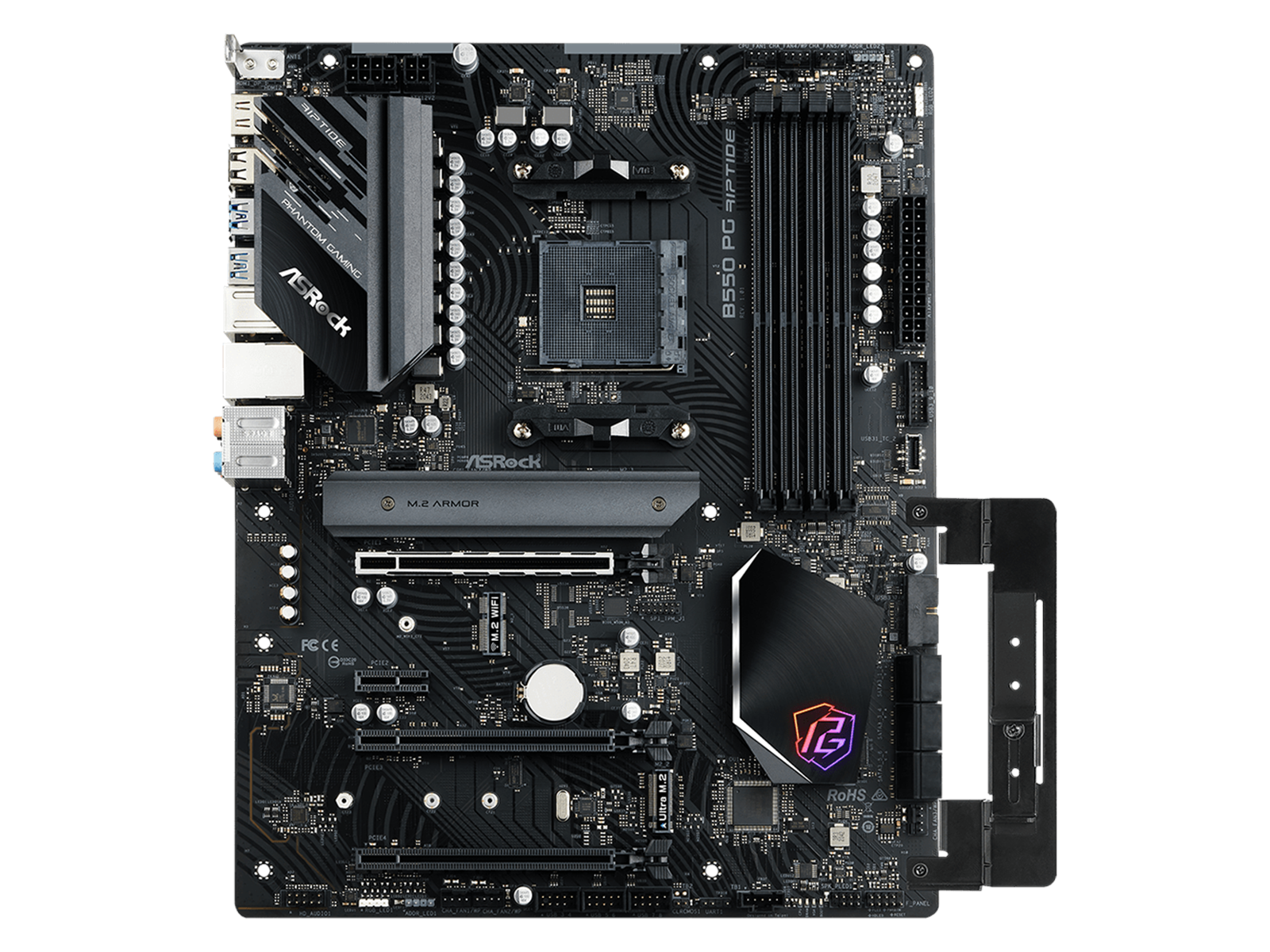 ASRock B550 PG Riptide Mainboard - AMD B550 - AMD AM4 socket - DDR4 RAM - ATX