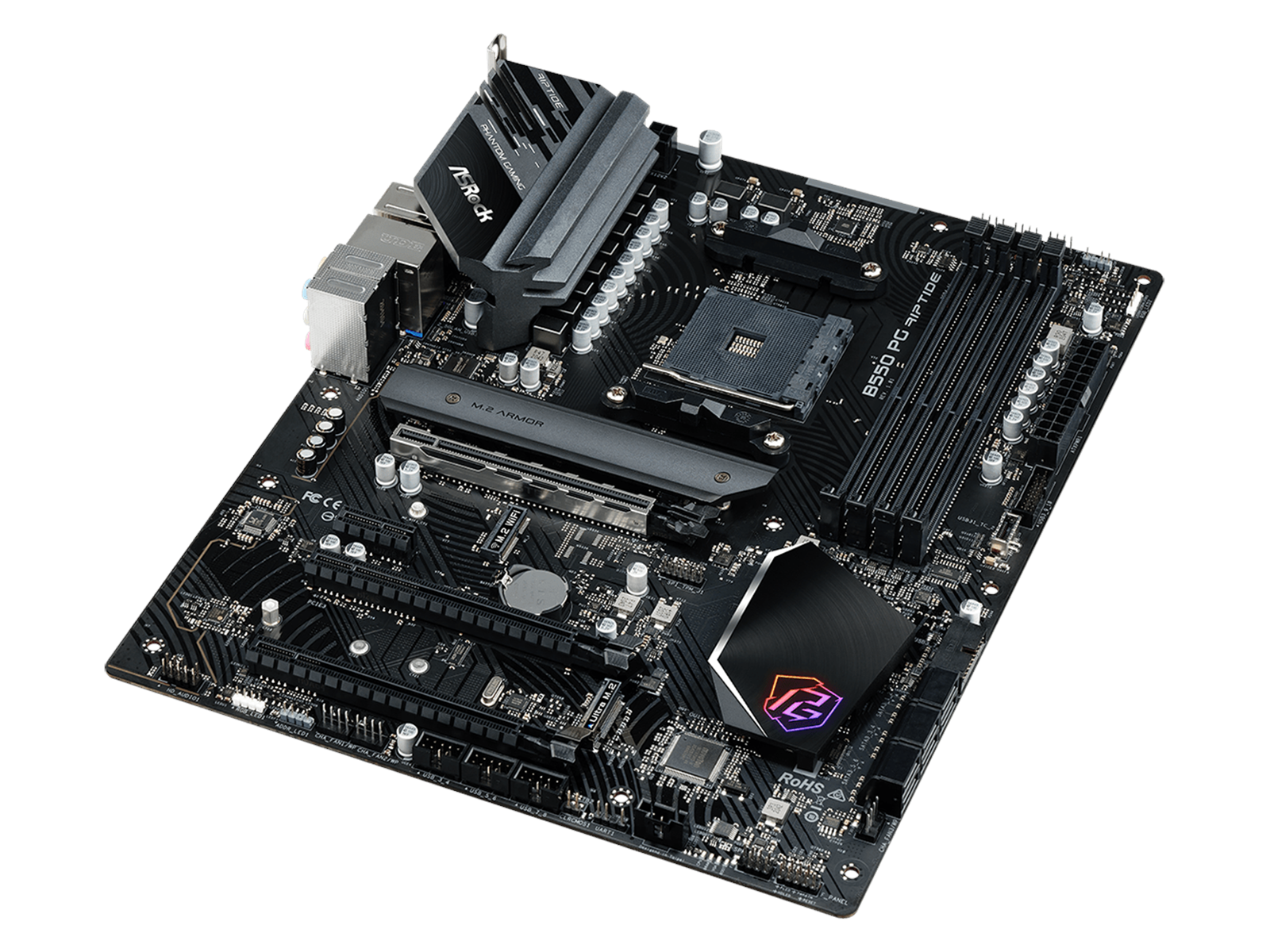 ASRock B550 PG Riptide Mainboard - AMD B550 - AMD AM4 socket - DDR4 RAM - ATX