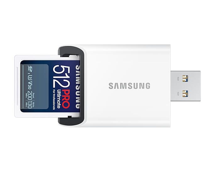 Samsung PRO Ultimate MB-SY512SB Speicherkarte 512 GB mit USB Kartenleser