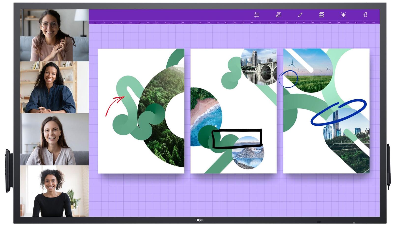 Dell P5524QT Interaktives Touch Display 139,7 cm (55 Zoll)