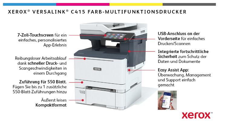 Xerox Versalink C415 Farblaser-Multifunktionsgerät