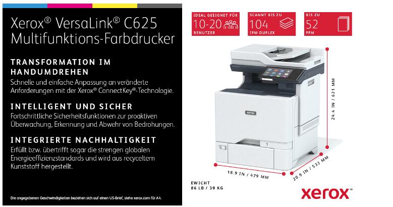 Xerox Versalink C625 Farblaser-Multifunktionsgerät