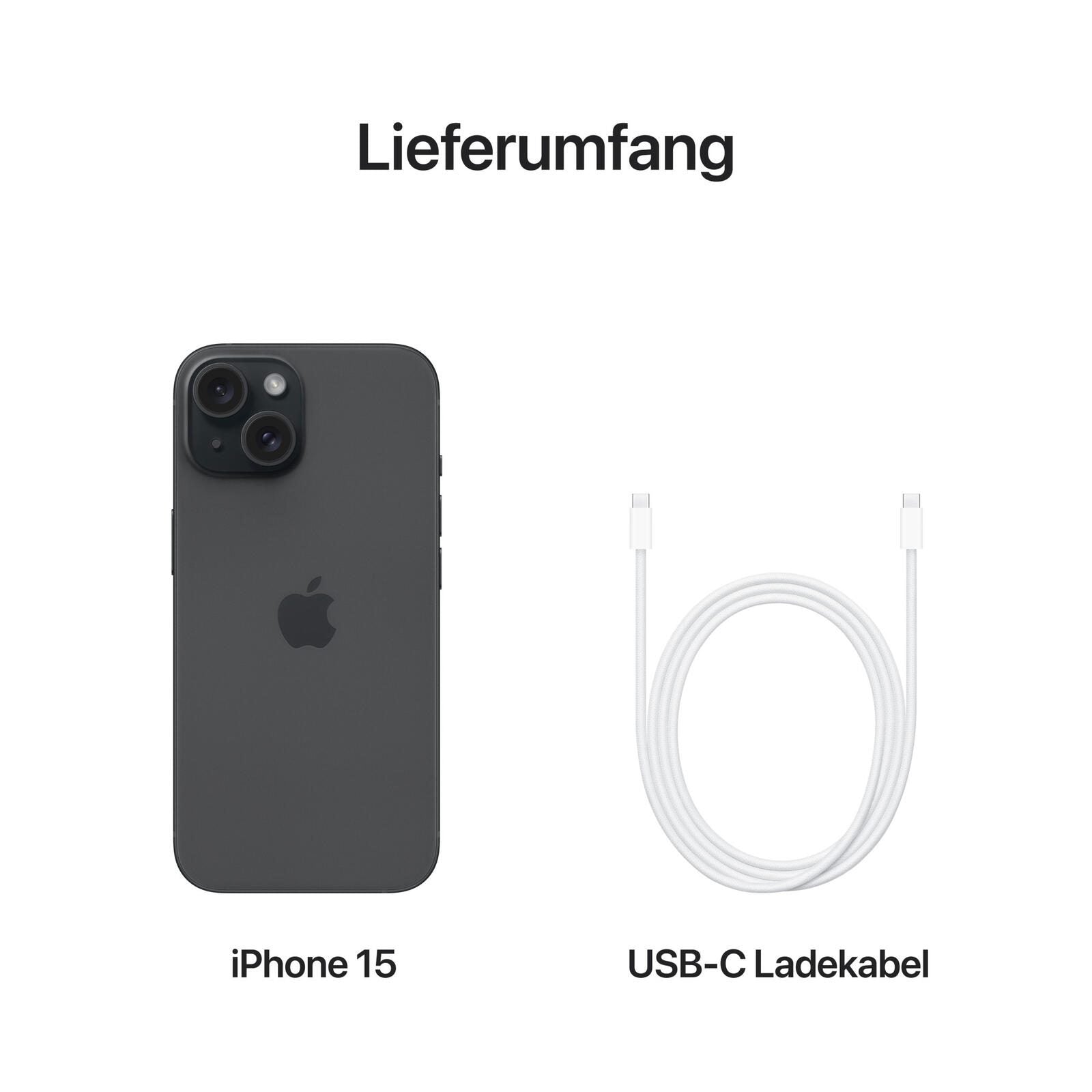 Apple iPhone 15 128GB schwarz