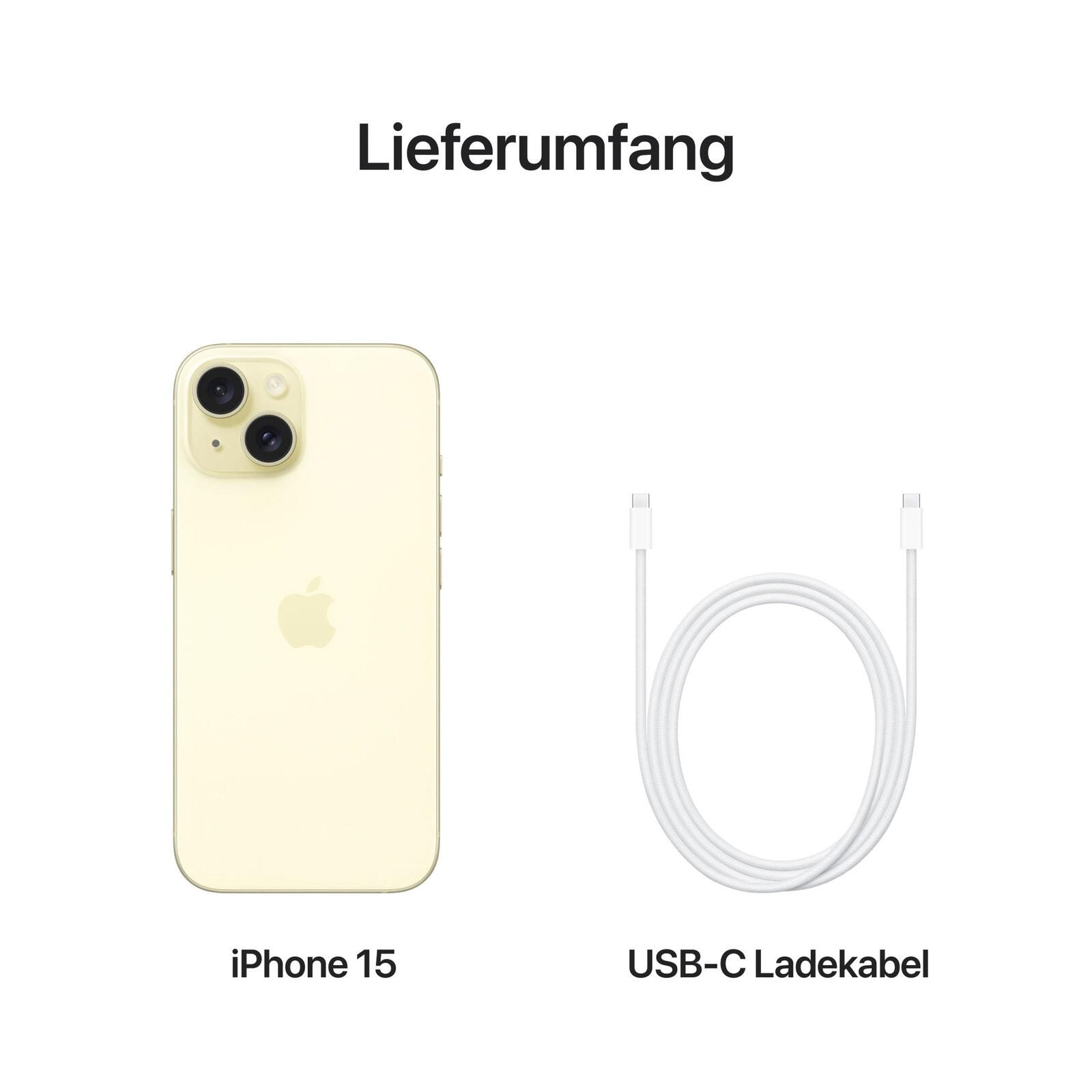 Apple iPhone 15 256GB gelb