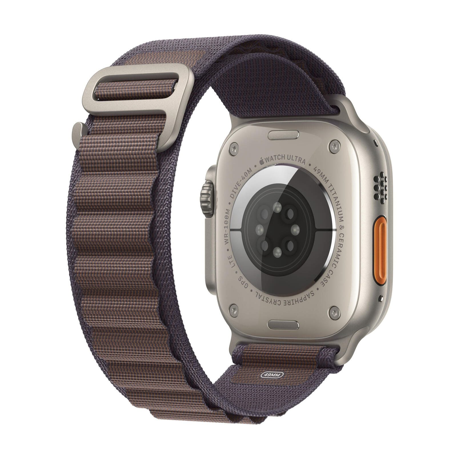Apple Watch Ultra 2 (GPS + Cellular) 49mm Titaniumgehäuse, Alpine Loop indigo, groß