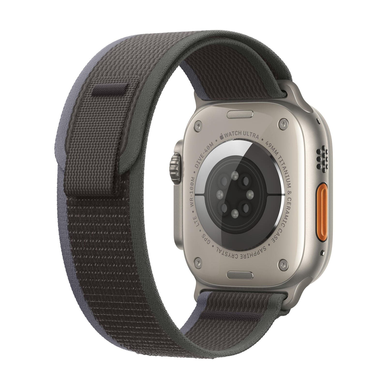 Apple Watch Ultra 2 (GPS + Cellular) 49mm Titaniumgehäuse, Trail Loop blau/schwarz, S/M