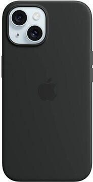 Apple Silikon Case mit MagSafe für Apple iPhone 15 Plus, schwarz