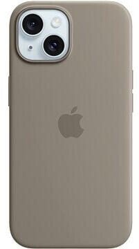 Apple Silikon Case mit MagSafe für Apple iPhone 15 Plus, tonbraun