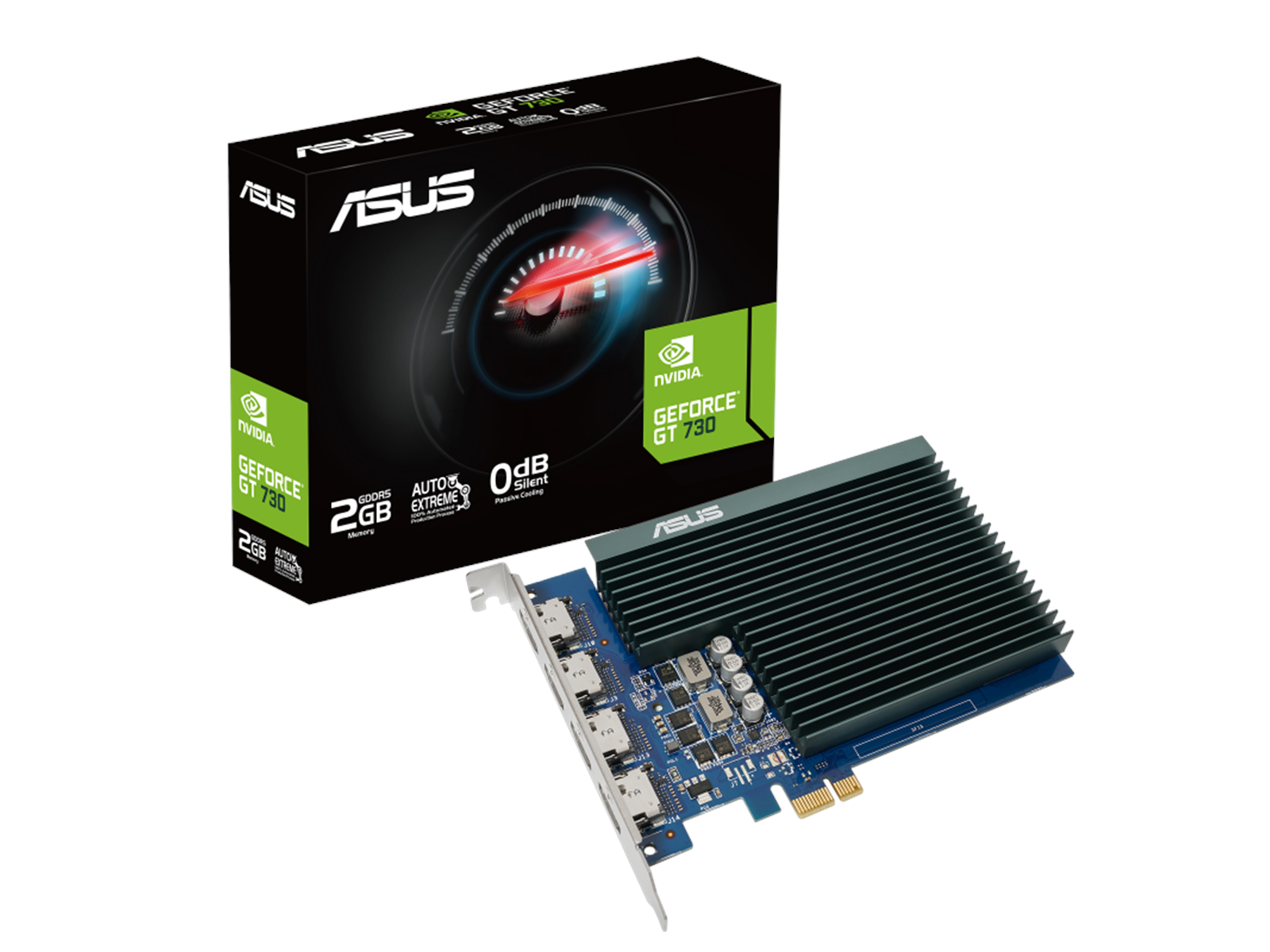 ASUS GeForce GT 730 Silent - 2GB GDDR5 RAM - Grafikkarte