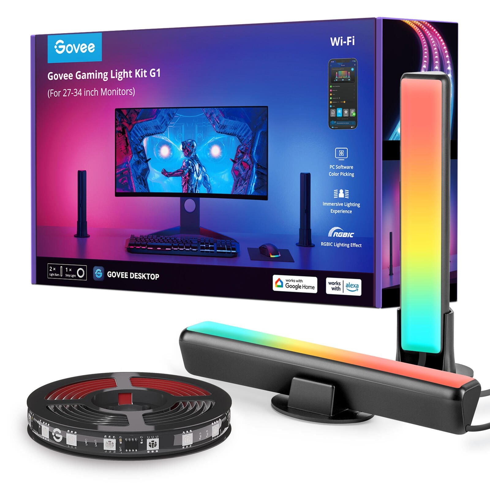 B-WARE Govee PC Monitor Pro Kit mit Light Bar und Strip Light