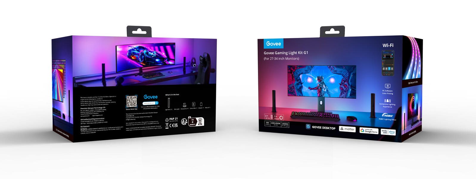 Govee PC Monitor Pro Kit mit Light Bar und Strip Light