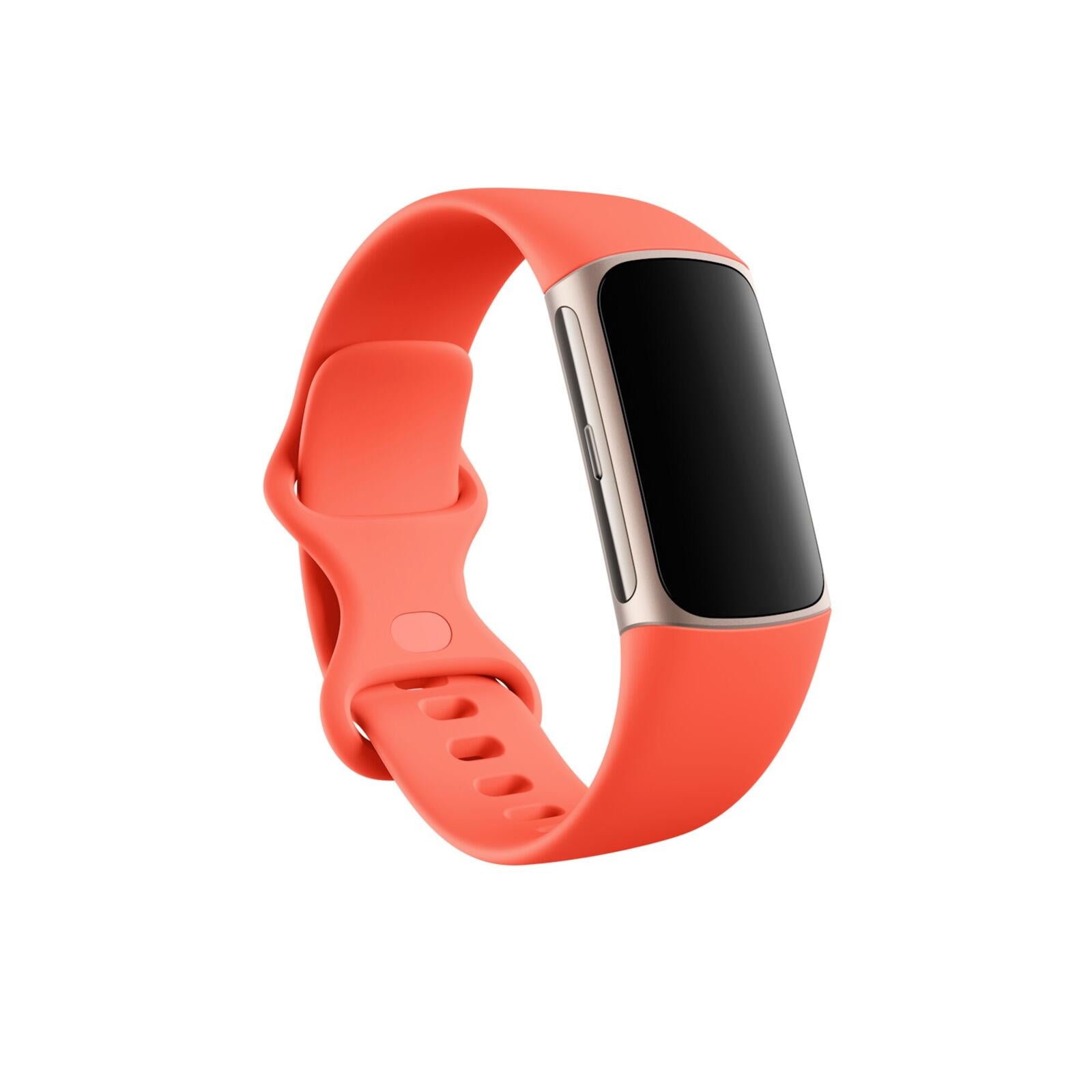 Fitbit Charge 6 Fitness Tracker, Coral/Champagne Gold