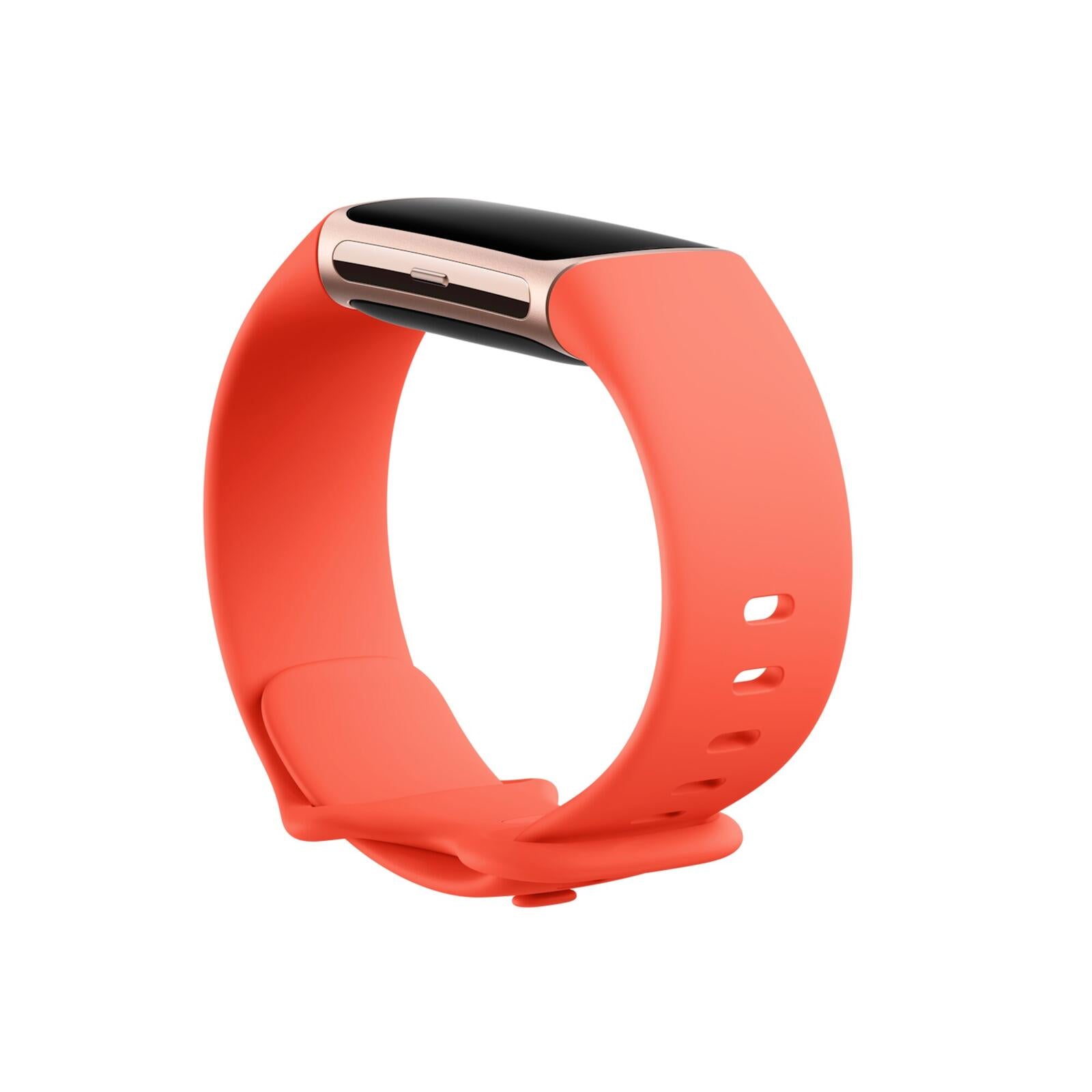 Fitbit Charge 6 Fitness Tracker, Coral/Champagne Gold