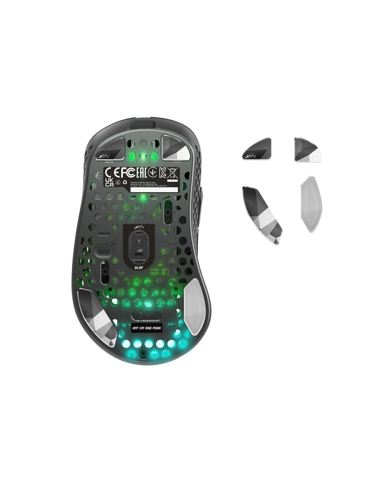 CHERRY Xtrfy M4/M4 Wireless Glass Skates