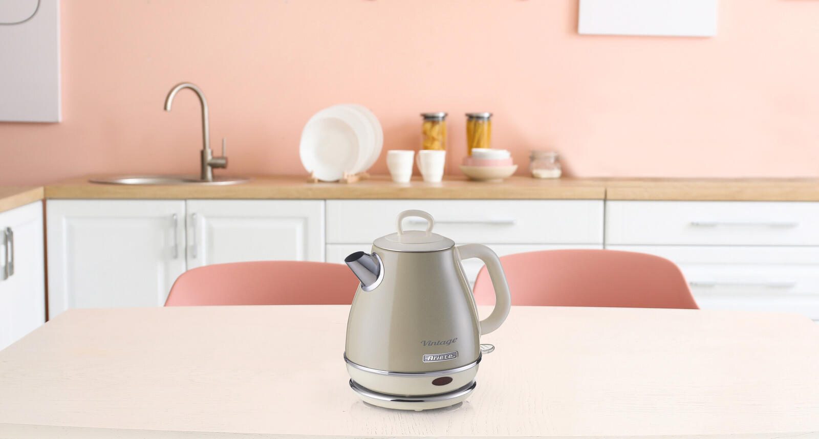 Ariete Vintage Wasserkocher - 1l - cream