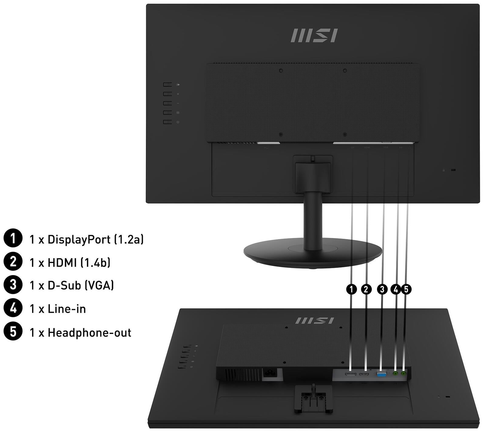 MSI PRO MP242ADE Monitor 60cm (23,8 Zoll)