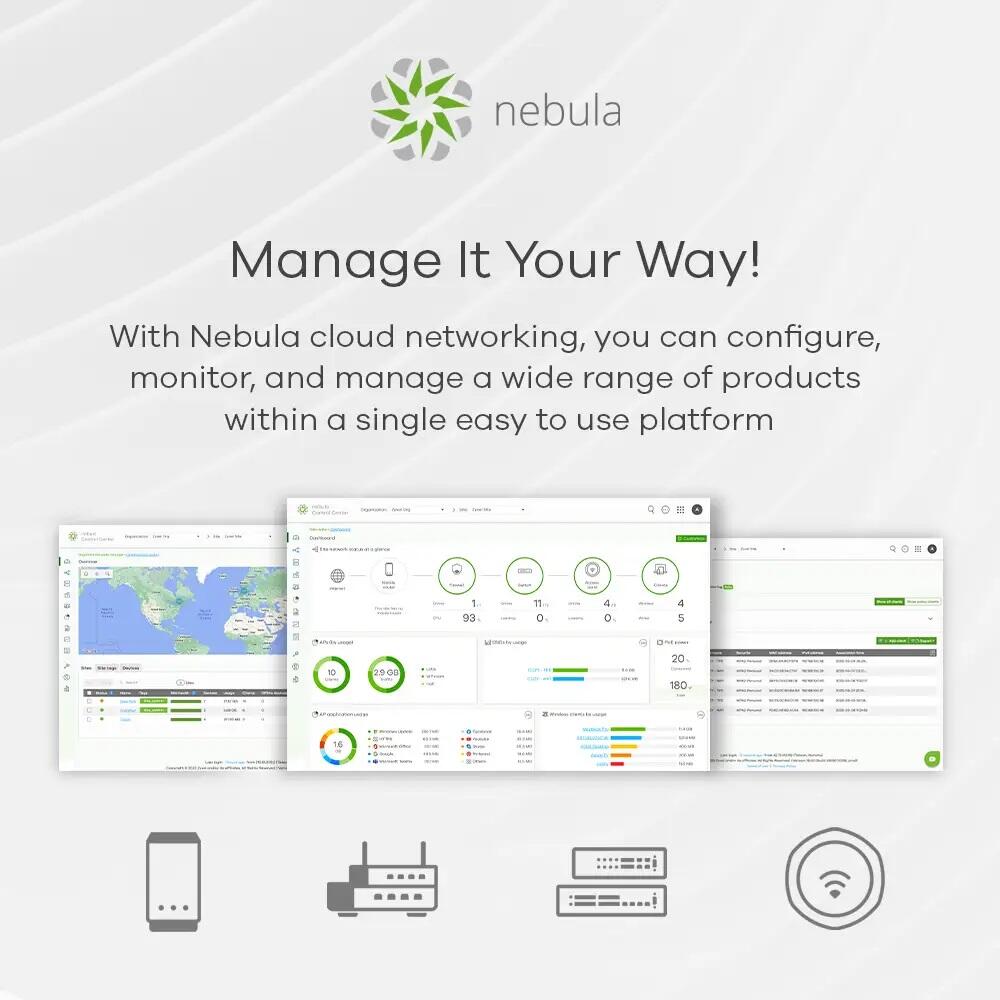 Zyxel Switch 10-Port MultiGig 8x 2.5G + 2x 10G SFP+ L2