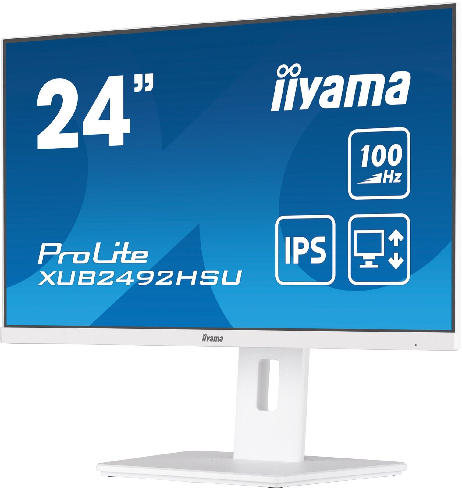 iiyama ProLite XUB2492HSU-W6 Monitor 60.5cm (23.8') weiß