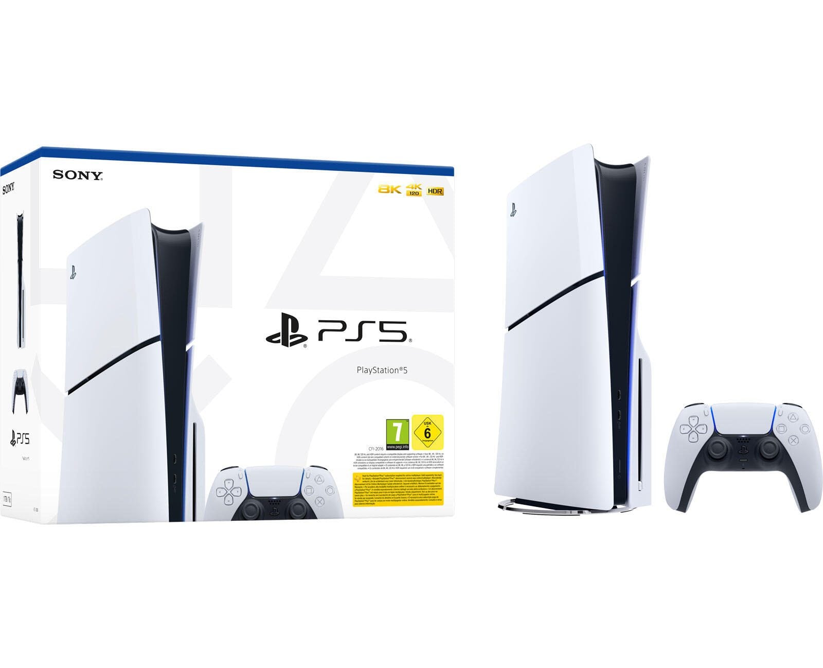 Sony Playstation 5 Slim Disc-Edition D-Chassis weiß
