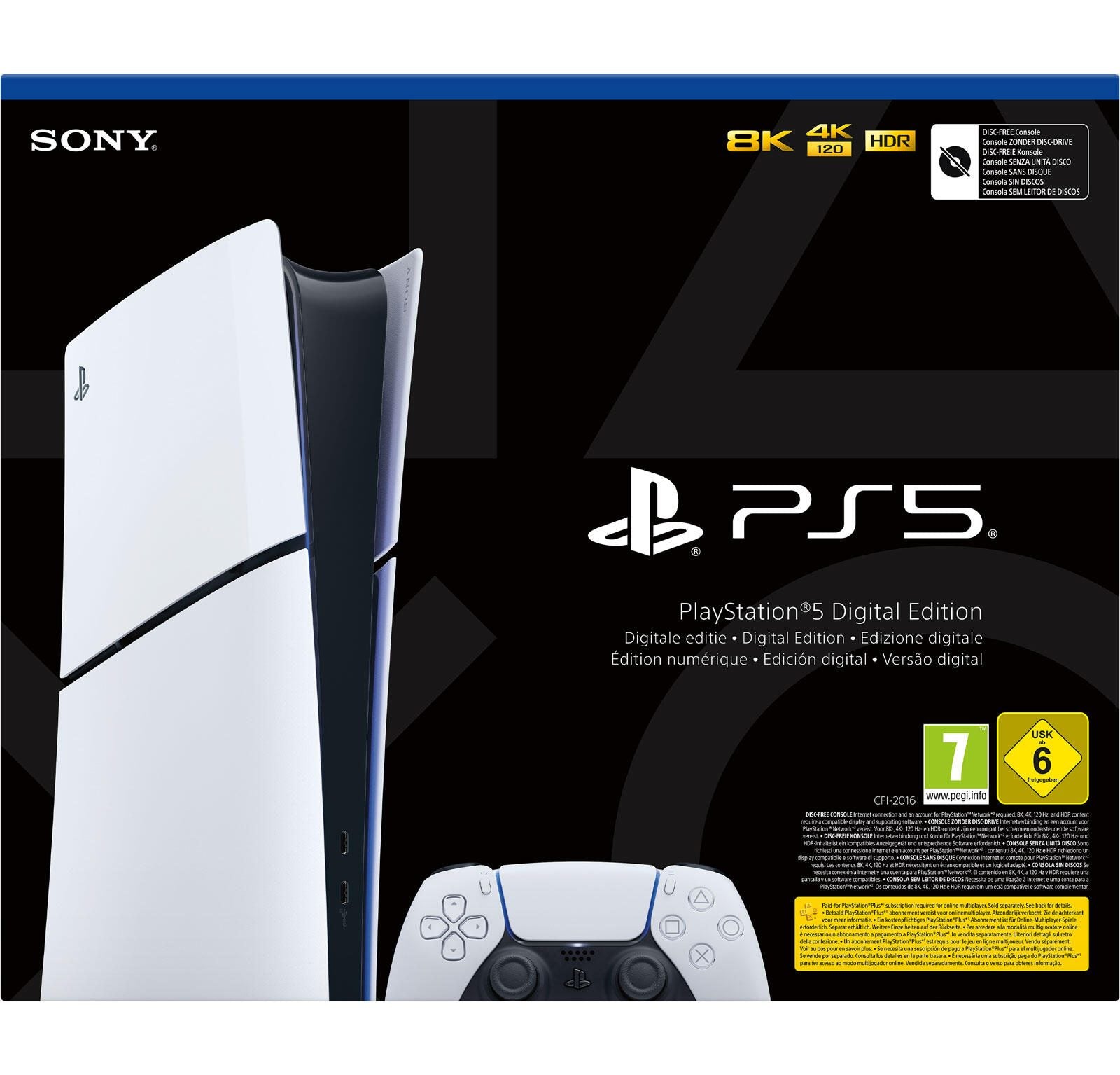 B-WARE Sony Playstation 5 Slim Digital-Edition D-Chassis weiß