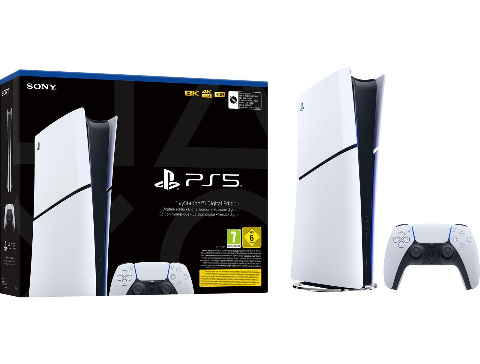 B-WARE Sony Playstation 5 Slim Digital-Edition D-Chassis weiß