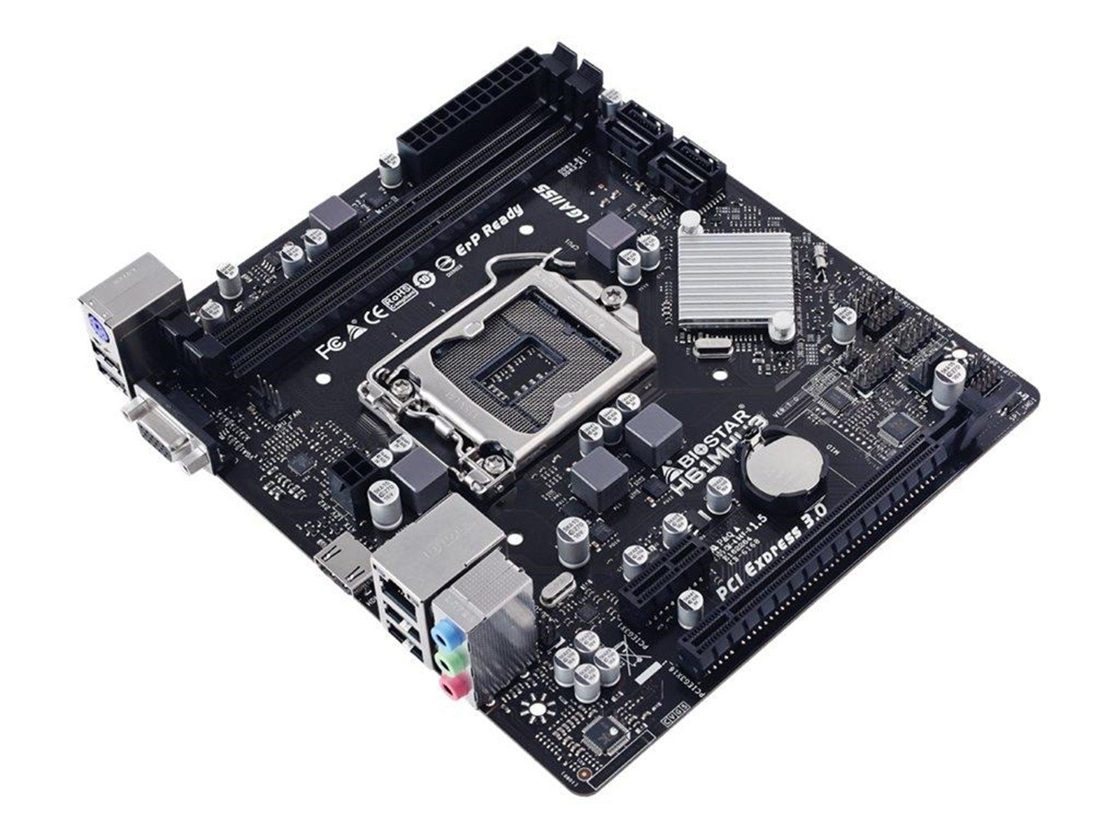 BIOSTAR H61MHV3 Mainboard - Intel H61 Express - Intel LGA1155 socket - DDR3L (Low Voltage) RAM - Micro-ATX